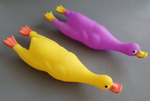 Dog goose 28cm - 28cm, squeak